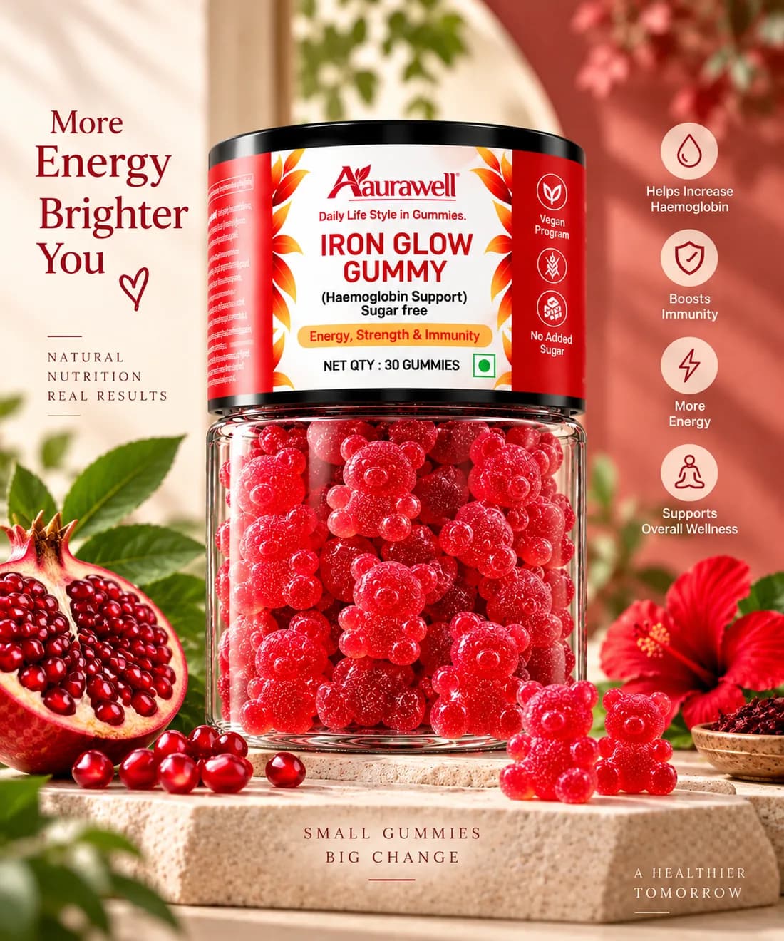 Iron Glow Gummy lifestyle photo
